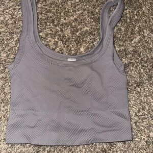 Nikibiki Gray Ribbed Tank Top